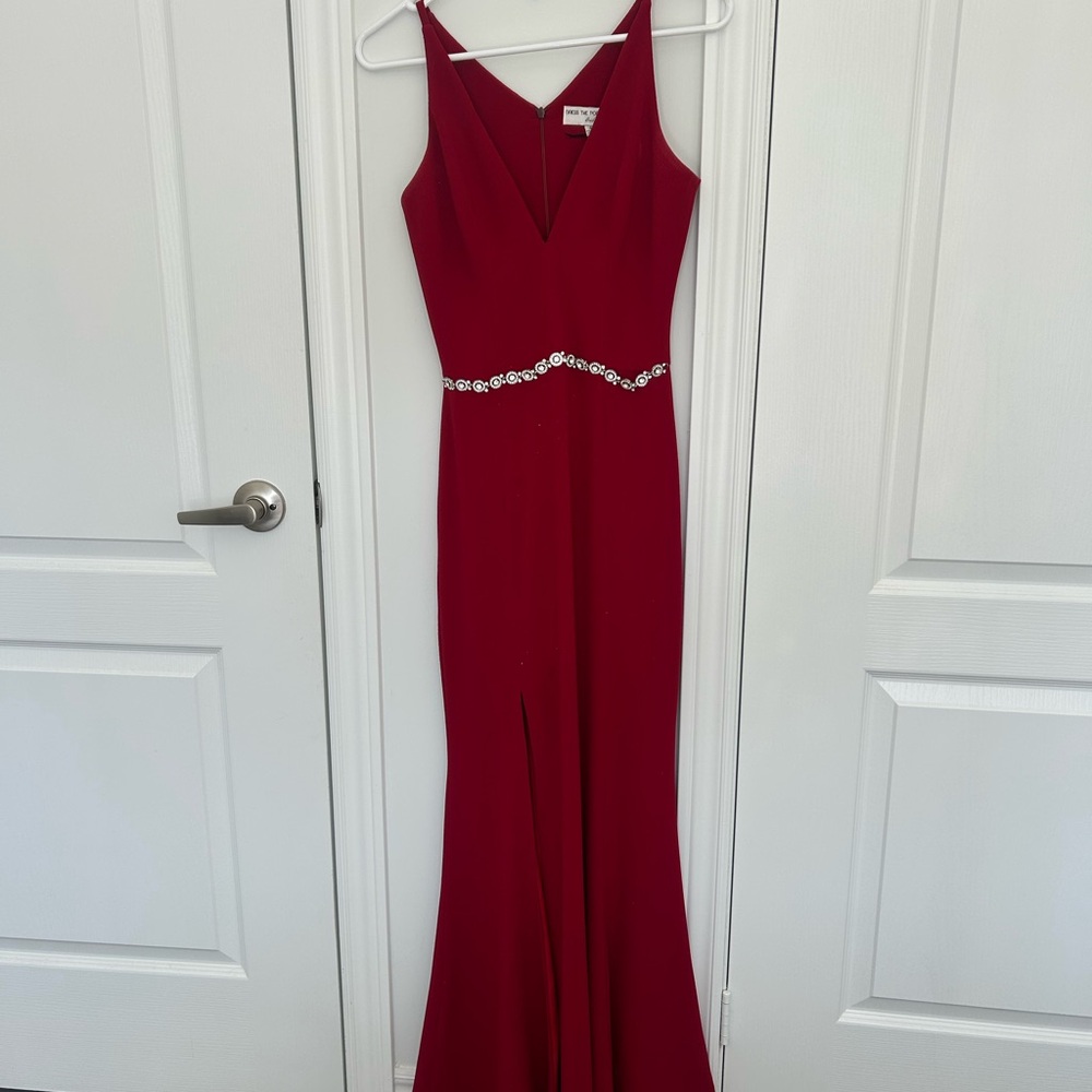 Elegant Red Evening Gown